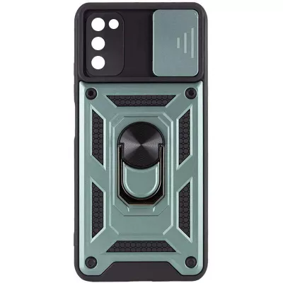 Чохол Ummi Camshield Serge Ring для Samsung Galaxy A03s Зелений