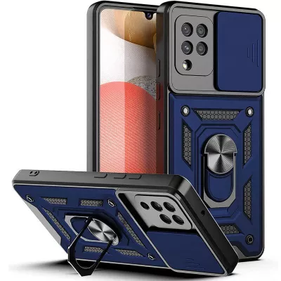 Чохол Ummi Camshield Serge Ring для Samsung Galaxy A22 4G / M32 Синій