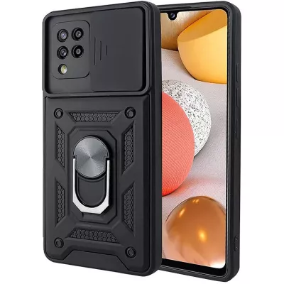 Чохол Ummi Camshield Serge Ring для Samsung Galaxy A22 4G / M32 Чорний