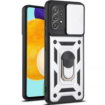 Чохол Ummi Camshield Serge Ring для Samsung Galaxy A72 4G / A72 5G Срібний Чохол Ummi Camshield Serge Ring для Samsung Galaxy A72 4G / A72 5G Срібний