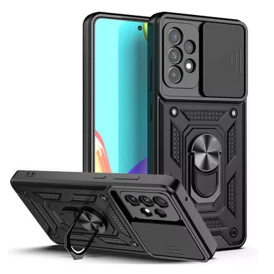 Чохол Ummi Camshield Serge Ring для Samsung Galaxy A72 4G / A72 5G Чорний