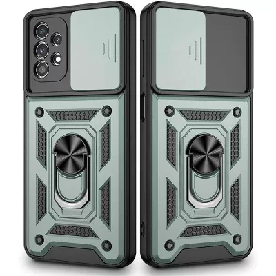 Чохол Ummi Camshield Serge Ring для Samsung Galaxy A73 5G Зелений