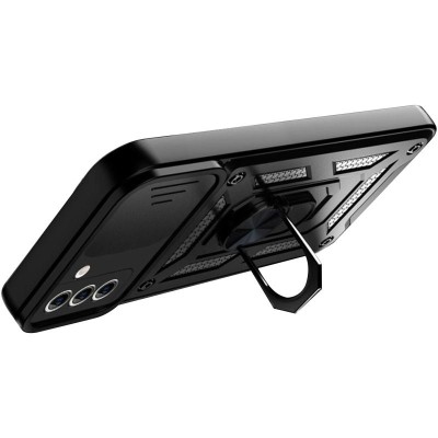 Чохол Ummi Camshield Serge Ring для Samsung Galaxy S21 FE Чорний