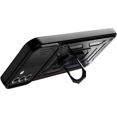 Чохол Ummi Camshield Serge Ring для Samsung Galaxy S21+ Чорний