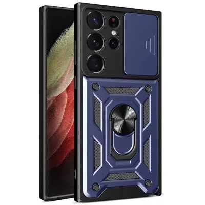 Чохол Ummi Camshield Serge Ring для Samsung Galaxy S25 Ultra Синій