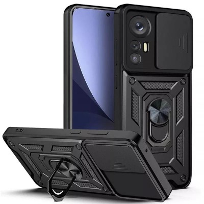 Чохол Ummi Camshield Serge Ring для Xiaomi 12T / 12T Pro Чорний Чохол Ummi Camshield Serge Ring для Xiaomi 12T / 12T Pro Чорний
