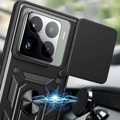 Чохол Ummi Camshield Serge Ring для Xiaomi 15 Чорний Чохол Ummi Camshield Serge Ring для Xiaomi 15 Чорний