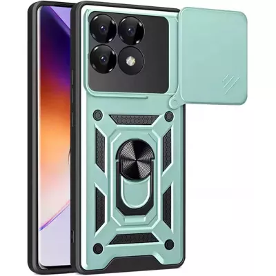 Чохол Ummi Camshield Serge Ring для Xiaomi Poco F7 Pro Зелений