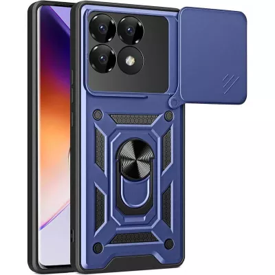 Чохол Ummi Camshield Serge Ring для Xiaomi Poco F7 Pro Синій