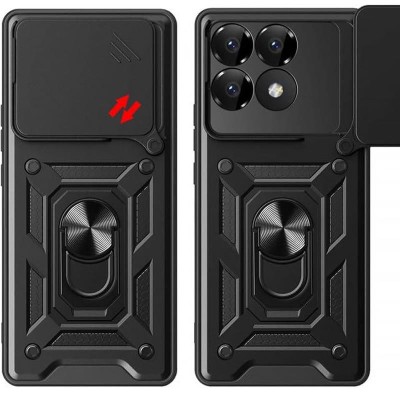 Чохол Ummi Camshield Serge Ring для Xiaomi Poco F7 Pro Чорний Чохол Ummi Camshield Serge Ring для Xiaomi Poco F7 Pro Чорний