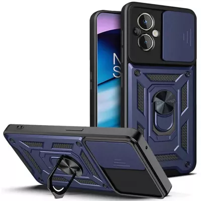 Чохол Ummi Camshield Serge Ring для Xiaomi Poco M5 Синій