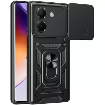 Чохол Ummi Camshield Serge Ring для Xiaomi Poco M7 Pro 5G Чорний