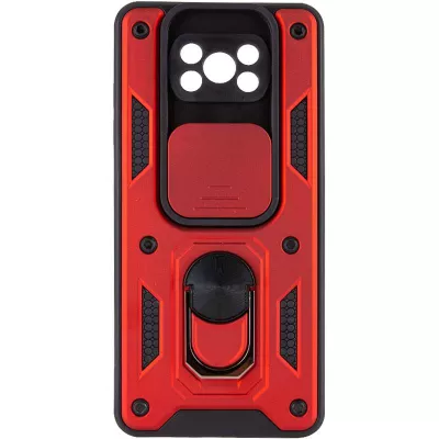 Чохол Ummi Camshield Serge Ring для Xiaomi Poco X3 NFC / Poco X3 Pro Червоний