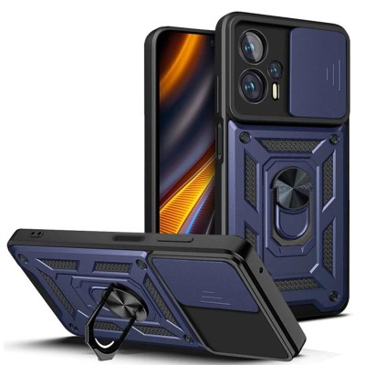 Чохол Ummi Camshield Serge Ring для Xiaomi Poco X4 GT Синій Чохол Ummi Camshield Serge Ring для Xiaomi Poco X4 GT Синій
