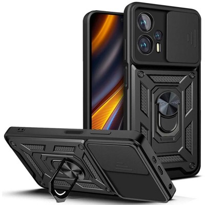 Чохол Ummi Camshield Serge Ring для Xiaomi Poco X4 GT Чорний Чохол Ummi Camshield Serge Ring для Xiaomi Poco X4 GT Чорний