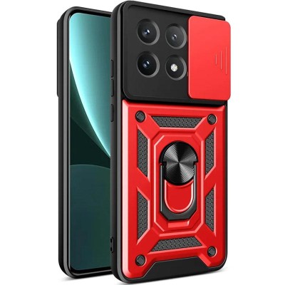 Чохол Ummi Camshield Serge Ring для Xiaomi Poco X6 Pro Червоний Чохол Ummi Camshield Serge Ring для Xiaomi Poco X6 Pro Червоний