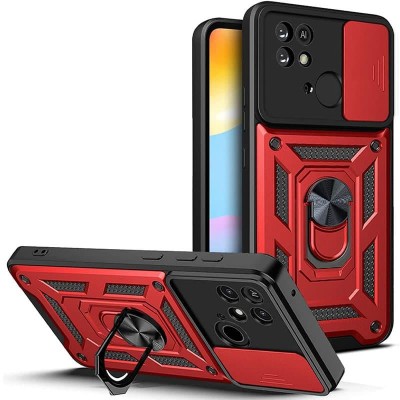 Чохол Ummi Camshield Serge Ring для Xiaomi Redmi 10C Червоний Чохол Ummi Camshield Serge Ring для Xiaomi Redmi 10C Червоний