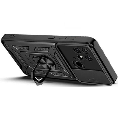 Чохол Ummi Camshield Serge Ring для Xiaomi Redmi 10C Чорний