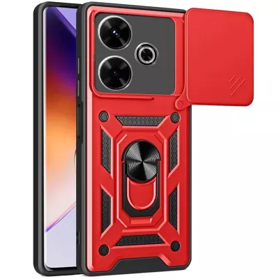 Чохол Ummi Camshield Serge Ring для Xiaomi Redmi 13 4G / Poco M6 4G Червоний