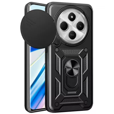 Чохол Ummi Camshield Serge Ring для Xiaomi Redmi 14C / A4 / Poco C75 / M7 Чорний