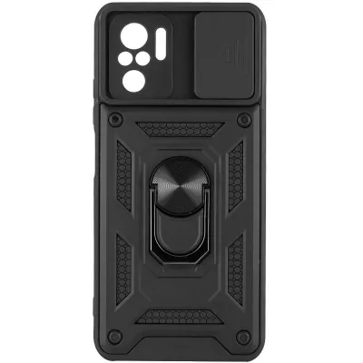 Чохол Ummi Camshield Serge Ring для Xiaomi Redmi Note 10 / Note 10s / Poco M5s Чорний