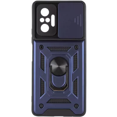 Чохол Ummi Camshield Serge Ring для Xiaomi Redmi Note 10 Pro / 10 Pro Max Синій