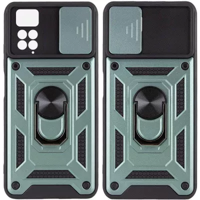 Чохол Ummi Camshield Serge Ring для Xiaomi Redmi Note 11 Pro 4G/5G/Note 11E Pro/ 12 Pro 4G Зелений