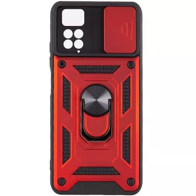 Чохол Ummi Camshield Serge Ring для Xiaomi Redmi Note 11 Pro 4G/5G/Note 11E Pro/ 12 Pro 4G Червоний