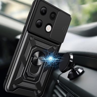 Чохол Ummi Camshield Serge Ring для Xiaomi Redmi Note 13 Pro 4G / 14s / Poco M6 Pro 4G Чорний Чохол Ummi Camshield Serge Ring для Xiaomi Redmi Note 13 Pro 4G / 14s / Poco M6 Pro 4G Чорний