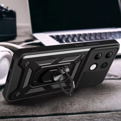 Чохол Ummi Camshield Serge Ring для Xiaomi Redmi Note 13 Pro 4G / 14s / Poco M6 Pro 4G Чорний Чохол Ummi Camshield Serge Ring для Xiaomi Redmi Note 13 Pro 4G / 14s / Poco M6 Pro 4G Чорний