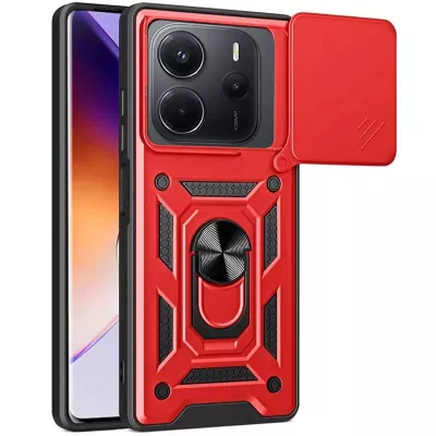 Чохол Ummi Camshield Serge Ring для Xiaomi Redmi Note 14 4G (Europe version) Червоний