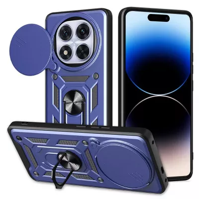 Чохол Ummi Camshield Serge Ring для Xiaomi Redmi Note 14 Pro 4G Синій