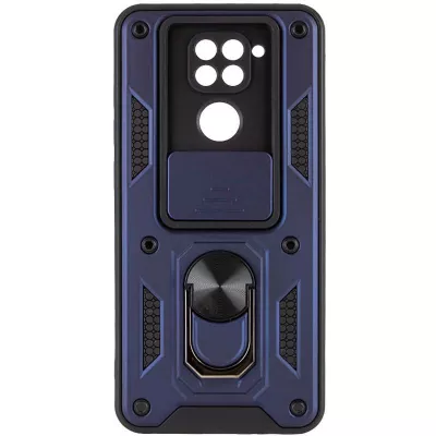 Чохол Ummi Camshield Serge Ring для Xiaomi Redmi Note 9 / Redmi 10X Синій