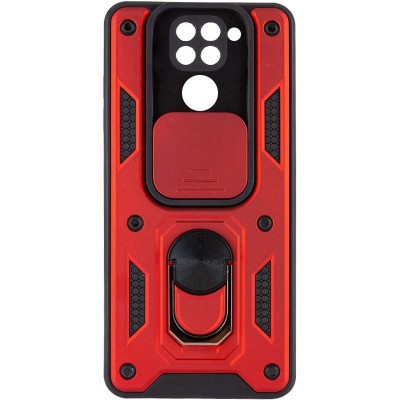 Чохол Ummi Camshield Serge Ring для Xiaomi Redmi Note 9 / Redmi 10X Червоний