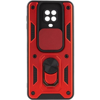 Чохол Ummi Camshield Serge Ring для Xiaomi Redmi Note 9s / Note 9 Pro / 9 Pro Max Червоний