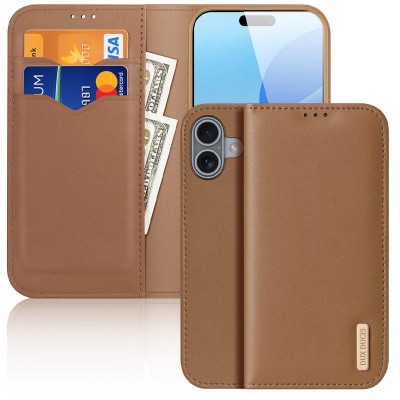 Чохол-книжка Dux Ducis Hivo для Apple iPhone 17 (6.3") Brown Чохол-книжка Dux Ducis Hivo для Apple iPhone 17 (6.3") Brown