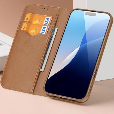 Чохол-книжка Dux Ducis Hivo для Apple iPhone 17 (6.3") Brown Чохол-книжка Dux Ducis Hivo для Apple iPhone 17 (6.3") Brown
