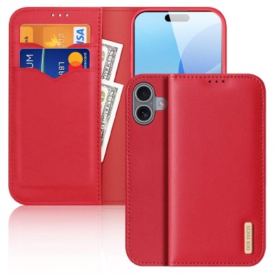 Чохол-книжка Dux Ducis Hivo для Apple iPhone 17 (6.3") Red Чохол-книжка Dux Ducis Hivo для Apple iPhone 17 (6.3") Red