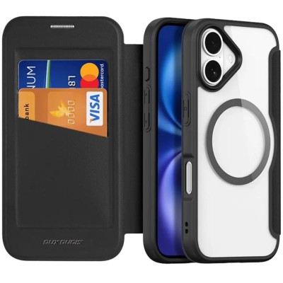 Чохол-книжка Dux Ducis Skin X Pro with MagSafe для Apple iPhone 17 (6.3") Black Чохол-книжка Dux Ducis Skin X Pro with MagSafe для Apple iPhone 17 (6.3") Black