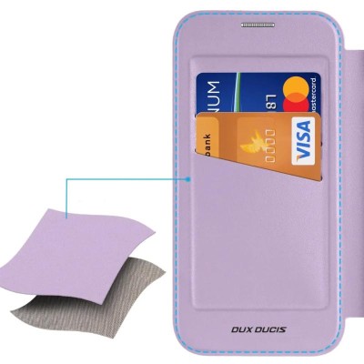 Чохол-книжка Dux Ducis Skin X Pro with MagSafe для Apple iPhone 17 (6.3") Purple Pink Чохол-книжка Dux Ducis Skin X Pro with MagSafe для Apple iPhone 17 (6.3") Purple Pink