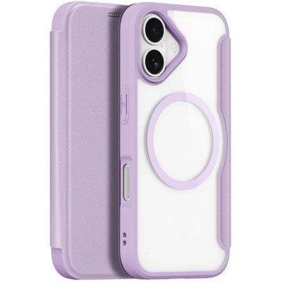 Чохол-книжка Dux Ducis Skin X Pro with MagSafe для Apple iPhone 17 (6.3") Purple Pink Чохол-книжка Dux Ducis Skin X Pro with MagSafe для Apple iPhone 17 (6.3") Purple Pink