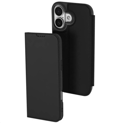 Чохол-книжка Dux Ducis з кишенею для візиток для Apple iPhone 17 (6.3") Чорний Чохол-книжка Dux Ducis з кишенею для візиток для Apple iPhone 17 (6.3") Чорний