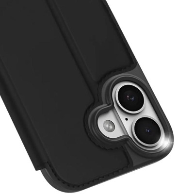Чохол-книжка Dux Ducis з кишенею для візиток для Apple iPhone 17 (6.3") Чорний Чохол-книжка Dux Ducis з кишенею для візиток для Apple iPhone 17 (6.3") Чорний