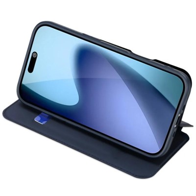 Чохол-книжка Dux Ducis з кишенею для візиток для Apple iPhone 17 Air (6.5") Синій