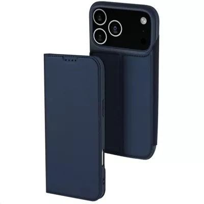 Чохол-книжка Dux Ducis з кишенею для візиток для Apple iPhone 17 Pro (6.3") Синій
