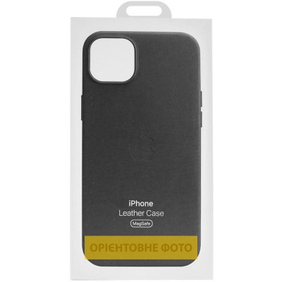Шкіряний чохол Leather Case (AAA) with MagSafe and Animation для Apple iPhone 16 Plus (6.7") Black Шкіряний чохол Leather Case (AAA) with MagSafe and Animation для Apple iPhone 16 Plus (6.7") Black