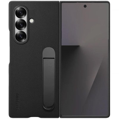 Шкіряний чохол Leather Case (AAA) with stand для Samsung Galaxy Z Fold7 Black Шкіряний чохол Leather Case (AAA) with stand для Samsung Galaxy Z Fold7 Black