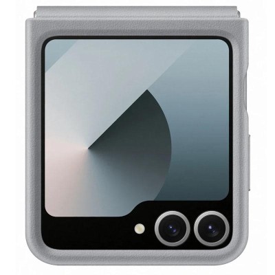 Шкіряний чохол Leather Case (AAA) для Samsung Galaxy Z Flip7 Light Gray Шкіряний чохол Leather Case (AAA) для Samsung Galaxy Z Flip7 Light Gray
