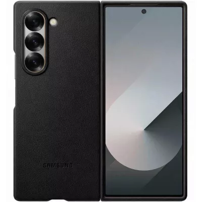 Шкіряний чохол Leather Case (AAA) для Samsung Galaxy Z Fold7 Black