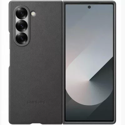 Шкіряний чохол Leather Case (AAA) для Samsung Galaxy Z Fold7 Gray